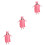 3Pcs Soft Watermelon Red Toddler Bathrobe Towel Set 6