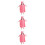3Pcs Soft Watermelon Red Toddler Bathrobe Towel Set 9