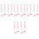 48Pcs Mini Luminous LED Lights White Plastic DIY Party Lanterns 5