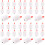 48Pcs Mini Luminous LED Lights White Plastic DIY Party Lanterns 6