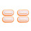 4Pcs White Dish Brush with Handle for Kitchen Cleaning Stubborn Stains 3