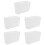 5Pcs White Foam Cake Dummies for DIY Baking Practice and Decoration 5
