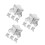 12Pcs Silver Metal Corner Protectors Box Guard for Home 9