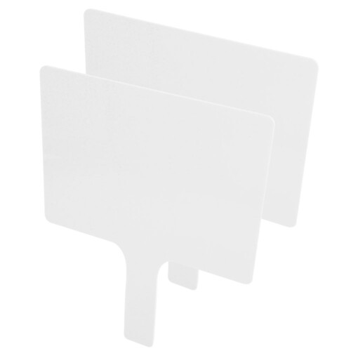 4Pcs Acrylic Classroom Whiteboard Handheld Dry Erase Paddles 2
