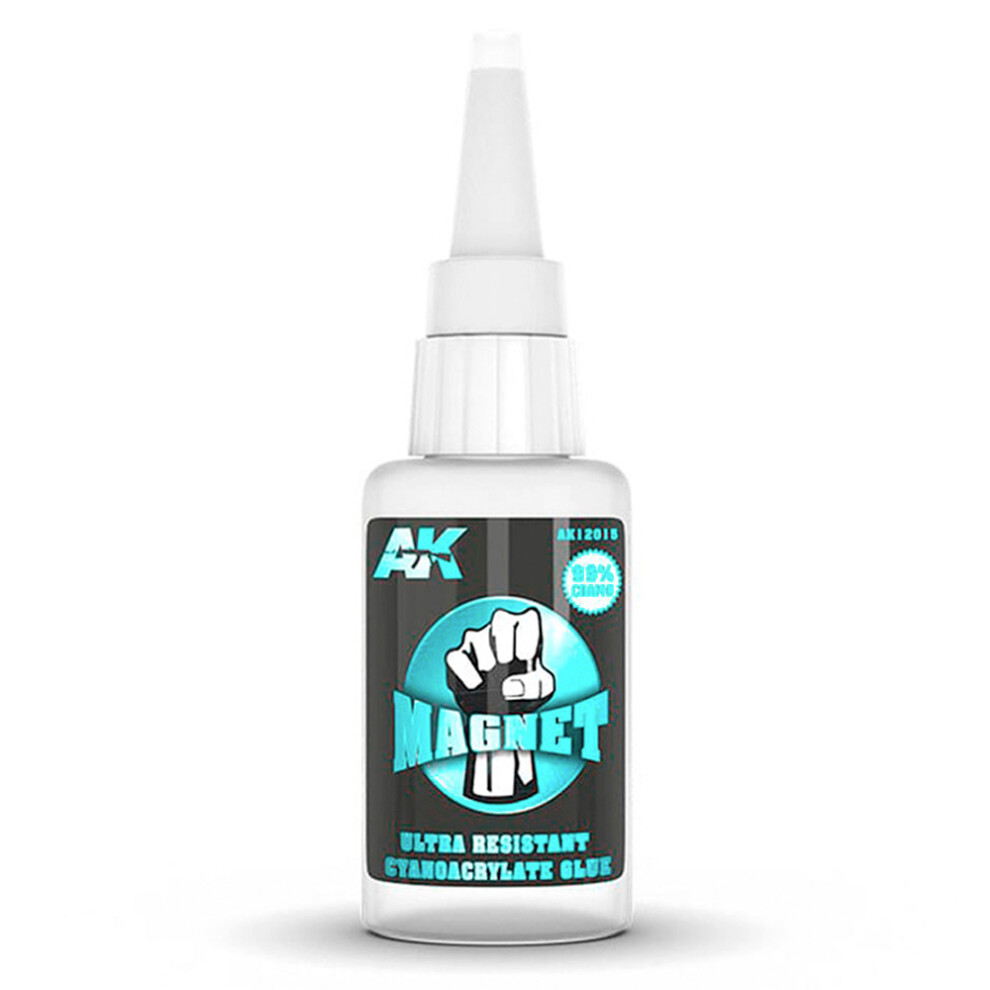 Ak Interactive 12015 Magnet Cyanocrylate Glue Ultra Resistant 20G 8435568305724