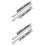 4Pcs Full Extension Silver Drawer Slides Soft Close Heavy Duty Rails 11