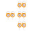 4Pairs Yellow Portable Hanging Scale Lightweight Spring Hook Home Use 7