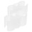 4Pcs Wall Mount Broom Holder Plastic Double Pipe Clamps White Sturdy 2