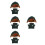 4Sets Speelset Pop Leger En Hoed Groen Duurzaam Polyester 4