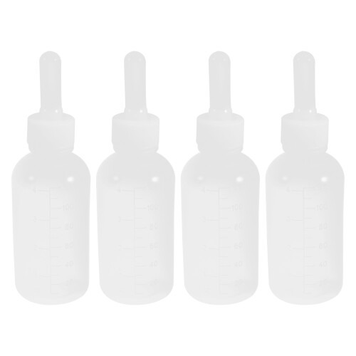 8St Silicone Voedingsfles Puppy Wit Herbruikbaar 1