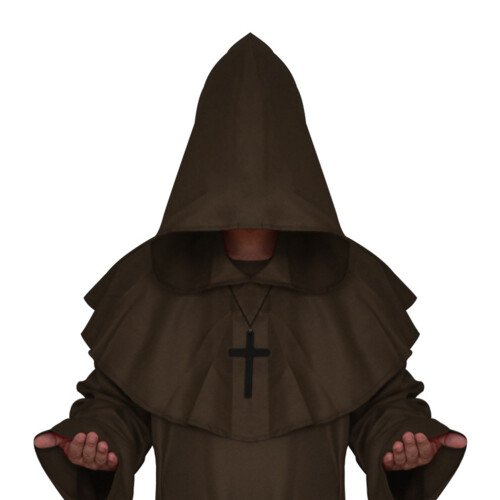 2St Bruin Monnikskostuum Polyester Cosplay 2