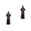 2St Bruin Monnikskostuum Polyester Cosplay 5