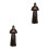 2St Bruin Monnikskostuum Polyester Cosplay 6