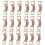 240Pcs Durable Aluminum Bandage Wrap Clips Portable Elastic Holders 2
