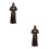 2St Bruin Monnikskostuum Polyester Cosplay 9