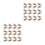 240Pcs Durable Aluminum Bandage Wrap Clips Portable Elastic Holders 5