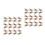 240Pcs Durable Aluminum Bandage Wrap Clips Portable Elastic Holders 6