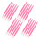 100Pcs Professional Nail Art Tools Rosy Plastic Cuticle Pusher Set 3