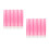 100Pcs Professional Nail Art Tools Rosy Plastic Cuticle Pusher Set 6