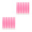 100Pcs Professional Nail Art Tools Rosy Plastic Cuticle Pusher Set 9