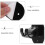 10Pcs Plastic No Drill Curtain Rod Holders Adhesive Black Brackets 8