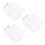 3St Compacte Handheld Make-Up En Manicure Paletten Transparant Acryl 3