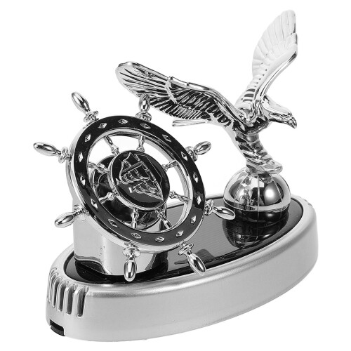 3Pcs ABS Car Aromatherapy Diffuser Solar- Freshener Silver 2