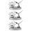 3Pcs ABS Car Aromatherapy Diffuser Solar- Freshener Silver 9