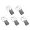 5Pcs Durable Men’s Travel Document Organizer Multi-Compartment Bag 5