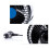 2Pièces Ventilateur Auto Noir 6 Pouces Ventilation Intérieure Compact 7