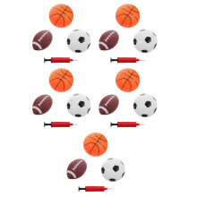 5Sets Mini Basketball Set Mit Pumpe, Bälle Aus PVC Für Kinder