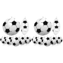 12Stk PVC Fußballspielzeuge Aufblasbar Kinder Outdoor Party Sportbälle
