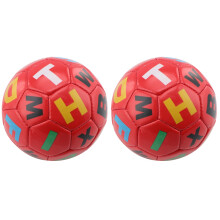 2Stk PVC Ball Kinder Fußball Inflatable Bunt Glatt Und Sicher