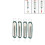 4pcs Spring Dynamometer for Physics Teaching High Accuracy 2.5N Portable Scale 15