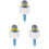 3St Stabiele Nep Microfoon Prop Plastic Voor Podium En 2