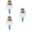3St Stabiele Nep Microfoon Prop Plastic Voor Podium En 6