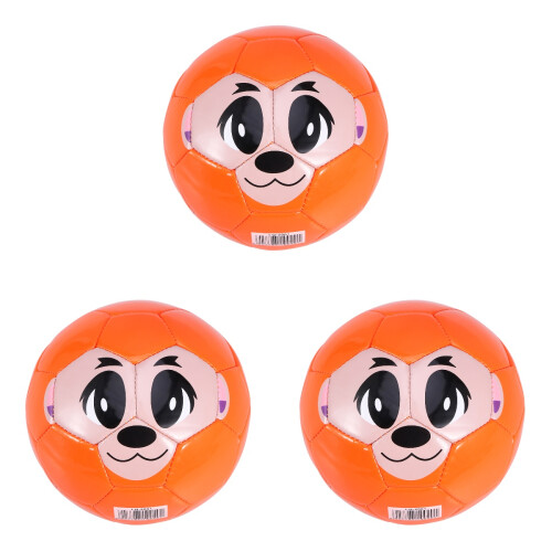 3Stk PVC Inflatable Ball Kinder Orange Robust Leicht Tragbar