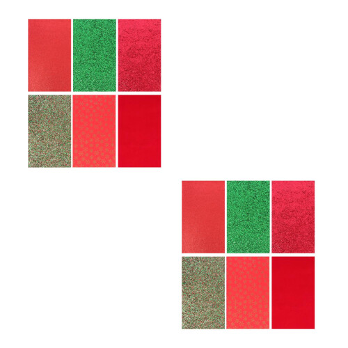 Cuir Noël Feuille Imprimée Pour DIY