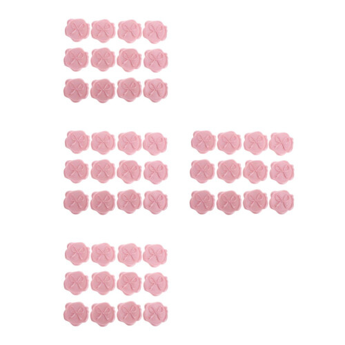 48Pièces Stickers Auto-Adhésifs Cachets En Cire Rose Pour Cadeaux