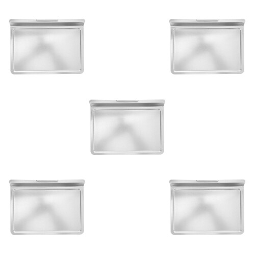5Stk Wiederverwendbare Tropfschale Für Ofen Grill Backen Silber