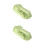 2Pcs Handheld Dumpling Maker Green PP 2 in 1 Dough Press Tool 8