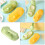 2Pcs Handheld Dumpling Maker Green PP 2 in 1 Dough Press Tool 11