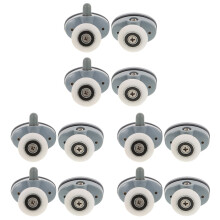 12Pcs Durable Shower Door Roller Wheels for Glass Doors Bathroom Use