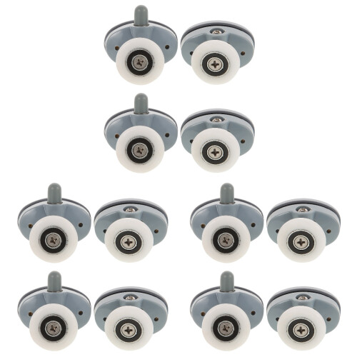 12Pcs Durable Shower Door Roller Wheels for Glass Doors Bathroom Use