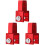3Pcs Red Motorcycle Shock Absorbers Aluminum Rear Riser Accessory 4