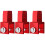 3Pcs Red Motorcycle Shock Absorbers Aluminum Rear Riser Accessory 5