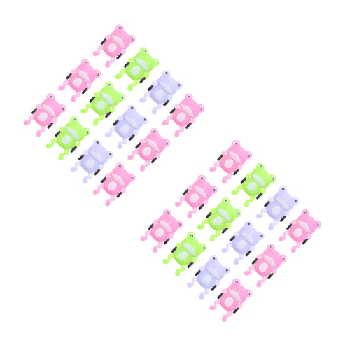 40Pcs Kids Miniature Frogs Vehicle Pull-Back Toy Durable Plastic Gift
