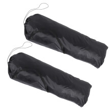 2St Zwarte Reisopbergtas Van Nylon Voor Kinderwagen En Outdoor Gebruik