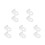 10Sets Durable Acrylic Baseball and Golf Ball Display Rack Wall Mount 8