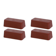 4Pcs Dark Red Polishing Paste Wax for Indoor Metal Buffing and DIY Use